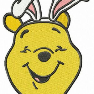 Pooh the bunny embroidery design