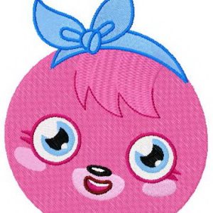 Poppet badge embroidery design
