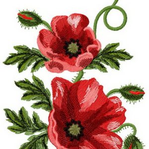 Poppies 3 embroidery design