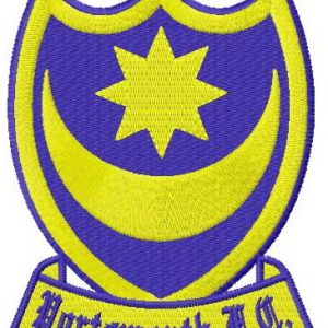 Portsmouth FC logo embroidery design