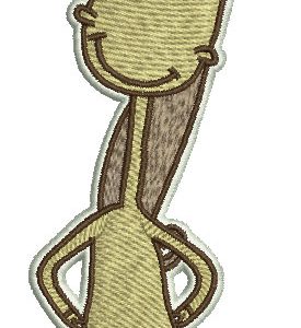 Positive horse embroidery design