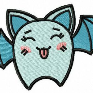 Prankster bat embroidery design