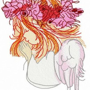 Prayer embroidery design