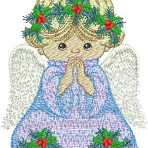 Praying Angel embroidery design