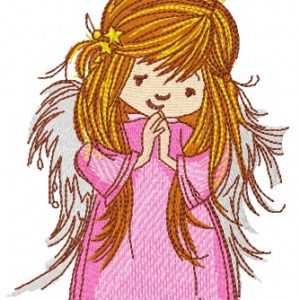 Praying angel 2 embroidery design