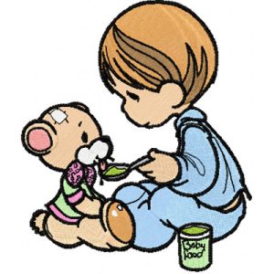 Precious Moments - I Like This Time! embroidery design