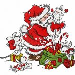 Presents for bunnies 2 embroidery design