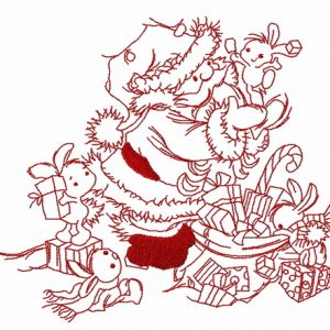 Presents for bunnies 3 embroidery design