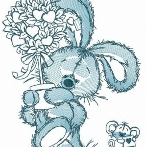 Presents for Valentine's Day embroidery design