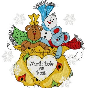 Presents from the North Pole 2 embroidery design