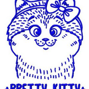 Pretty kitty 4 embroidery design