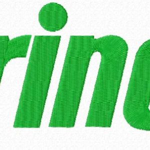 Prince Sports logo embroidery design