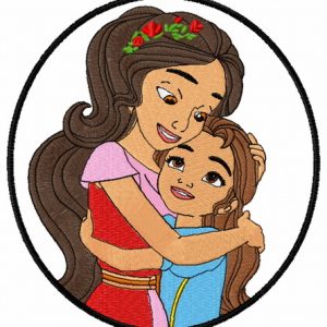 Princess Elena and Princess Isabel embroidery design