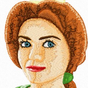 Princess Fiona 1  embroidery design