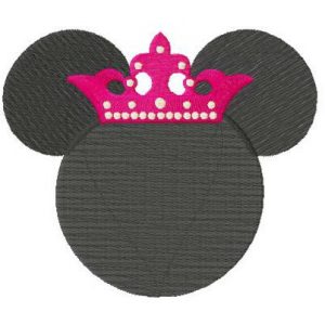 Princess Minnie embroidery design