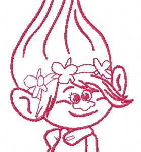 Princess Poppy 4 embroidery design