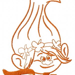 Princess Poppy 7 embroidery design