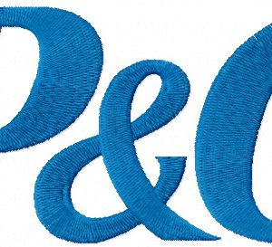 Procter and Gamble logo embroidery design
