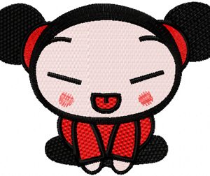 Pucca Joker embroidery design