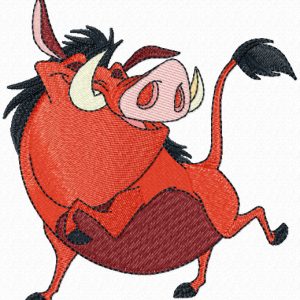 Pumbaa embroidery design