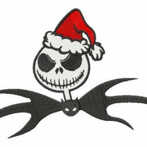 Pumpkin King before Christmas embroidery design