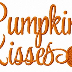 Pumpkin Kisses  embroidery design