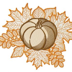 Pumpkin embroidery design