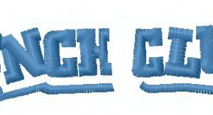 Punch Club logo 3 embroidery design