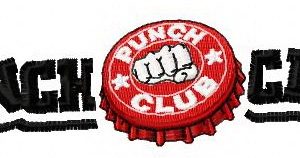 Punch Club logo embroidery design