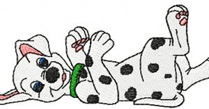 Puppy embroidery design