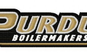 Purdue Boilermakers logo embroidery design