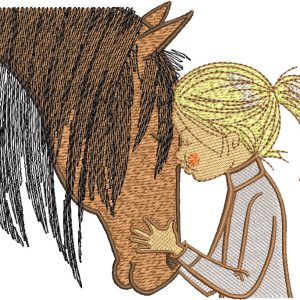 Pure friendship embroidery design