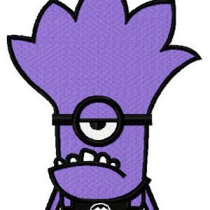 Purple Minion 2 embroidery design