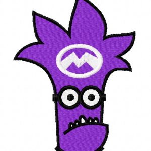 Purple Minion 5 embroidery design