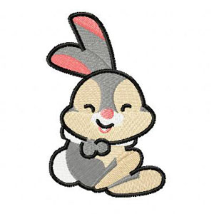 Rabbit mini embroidery design