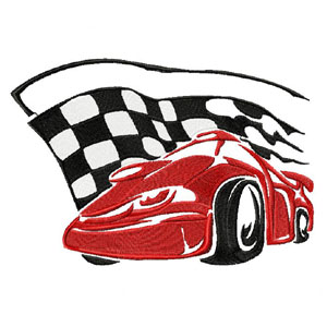 Tribal racing 2 embroidery design