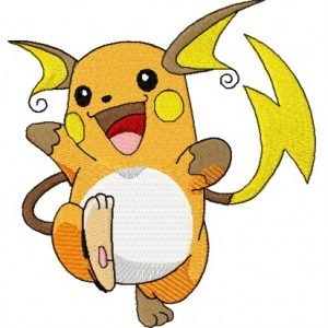 Raichu embroidery design