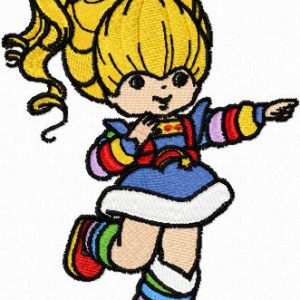 Rainbow Brite embroidery design