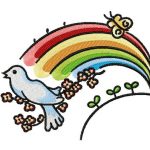 Rainbow 2 embroidery design