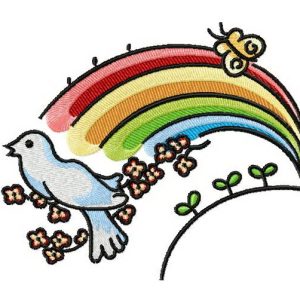 Rainbow 2 embroidery design
