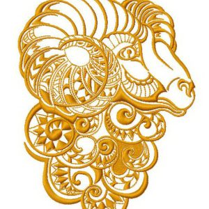 Ram 2 embroidery design