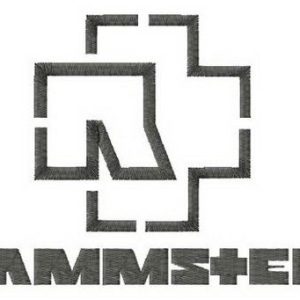 Rammstein alternative logo embroidery design