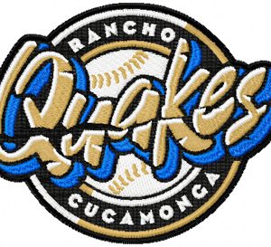 Rancho Cucamonga Quakes Logo embroidery design
