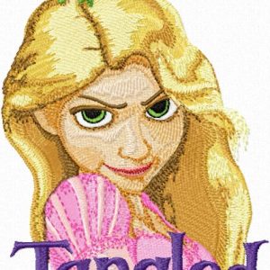 Rapunzel  embroidery design