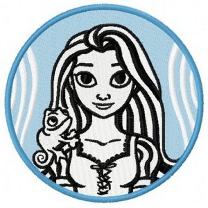 Rapunzel 3 embroidery design