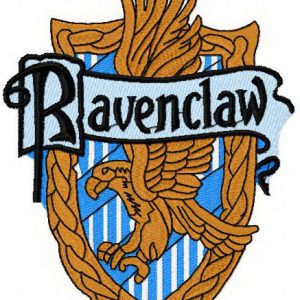 Ravenclaw emblem embroidery design