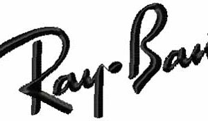Ray-Ban Logo embroidery design