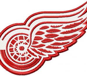 Detroit Red Wings Logo embroidery design