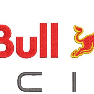 Red Bull Racing embroidery design