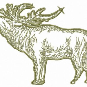Reindeer embroidery design